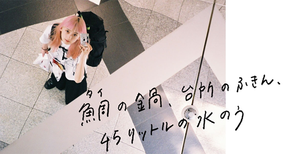 鯛の鍋、台所のふきん、45リットルの水のう/はましゃか